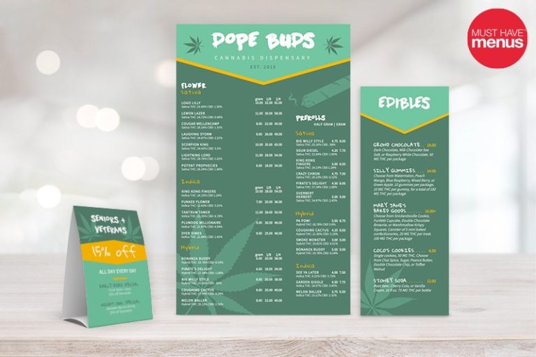 MustHaveMenus Offers Free Dispensary Menu Templates - Ganjapreneur